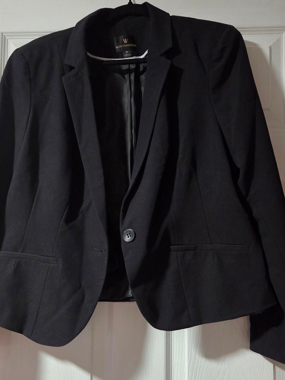 Worthington Black Single-Button Women's Blazer